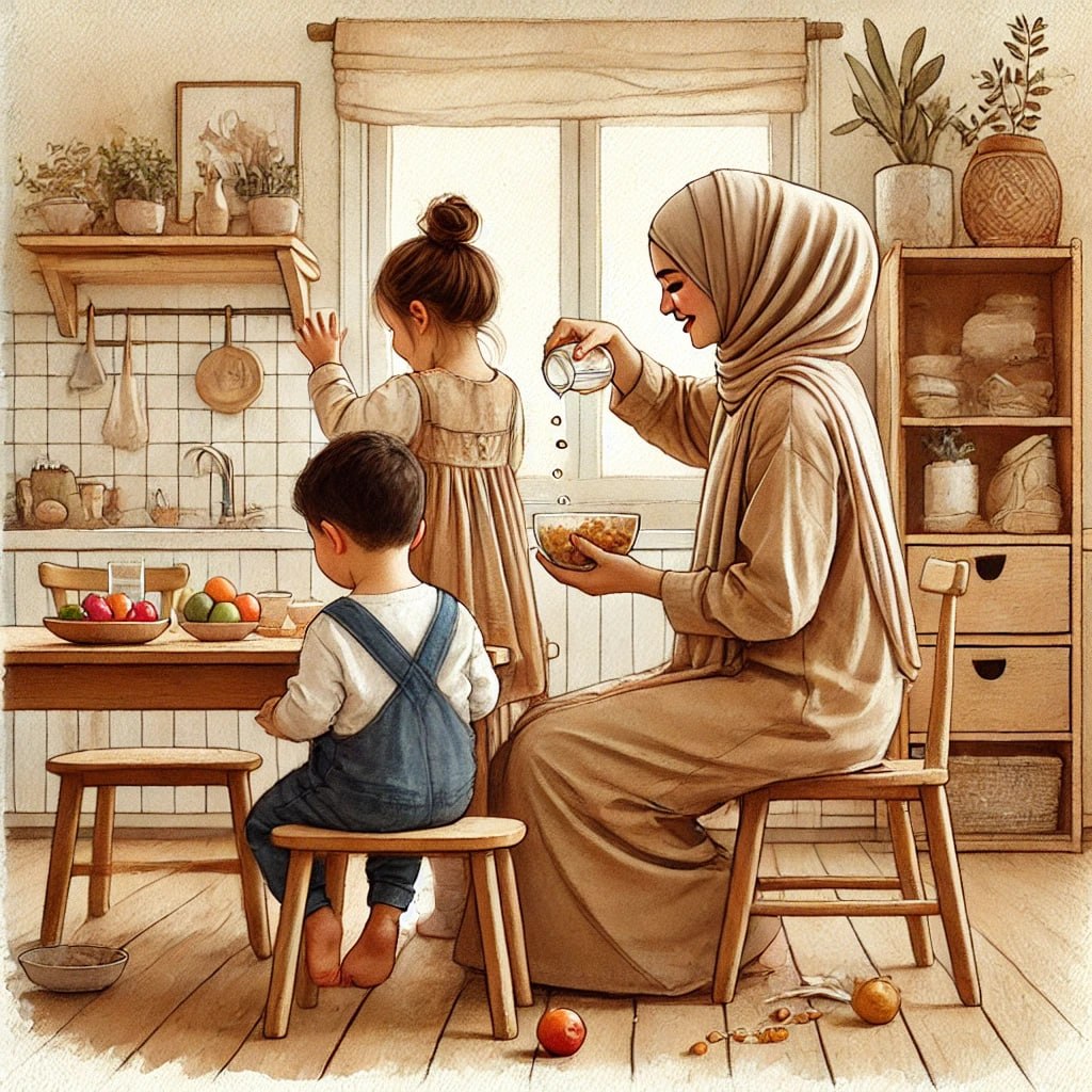 Practical life in the kitchen