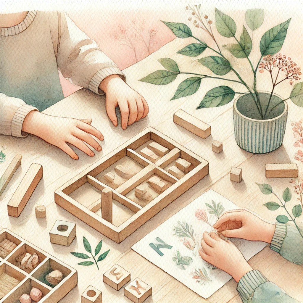 Montessori materials and learning
